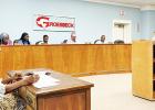 Groesbeck City Administrator Chris Henson speaks to council about the upcoming National Night Out event, slated for August 6, where the community and law enforcement officers/first responders enjoy a free night of fun at the City Park. Article Image Alt Text