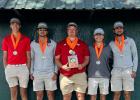 The Groesbeck boys golf team won a tournament at Tri-County Golf Club at the Vineyards on Monday, March 18. Members of the team are, from left, Cade Duncan, Jack Carroll, Johnny Howard, Ethan Walker and Jackson Carroll. Contributed Photo/Groesbeck Journal Article Image Alt Text