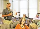 Troy Oney invites commissioners to attend the 63rd Annual BBQ Fundraiser at St. Mary’s Catholic Church on Oct. 4 during the citizen’s comments portion of the meeting on Tuesday, Sept. 17. Article Image Alt Text