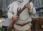 This colonial hunter took a break between classes to pose for a photo at the fort Friday. Article Image Alt Text