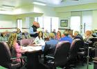 During the Tuesday, March 28 meeting, Limestone County Commissioners welcome the new Ag and Natural Resource agent, Sara Peters, who will begin work July 1 through the Agrilife Extension Office.