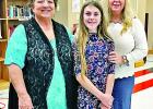 Personnel with Cross Creek Meadows, l-r, founder Darla Wurtz, and Jilly Thoelie and Kari Thoelie, spoke about their facility at the January meeting of the Limestone County Retired Teachers Association, held at the Groesbeck High School library. Contributed photo by Patty Manley