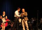 Senior Ryder Bagley receives the John Phillip Sousa Award at the Spring Concert. Article Image Alt Text