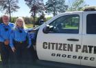 Danny Saling and Dee Crabb pose with their citizen patrol car. Contributed Photo Article Image Alt Text