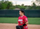 Groesbeck's Kamryn Curry warms up before a game this season. Curry slammed a two-run home run in a bi-district playoff game against Troy on Saturday, April 27, but the Lady Goats lost, 21-4, to end their season with a 16-13-1 record. Photo by Nuno Selvera/For The Groesbeck Journal Article Image Alt Text