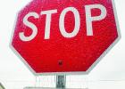A stop sign at State Street and Dr. J.B. Riggs Drive in Groesbeck froze with icicles after winter weather on Jan. 31. Limestone County remains under a winter storm warning until early Feb. 2. 