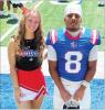 Brittyn Bradley and Nick Sanchez competed in the Fellowship of Christian Athletes Victory Bowl All-Star Football game at Waco ISD on Saturday, May 30. Photo from Groesbeck Athletic Booster Club Facebook